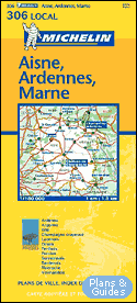 Carte routire - Aisne, Ardennes, Marne - 1/150 000 - Karten Frankreich - carte di tutta la Francia  - mapa sobre Francia - map of France  - Carte routire 