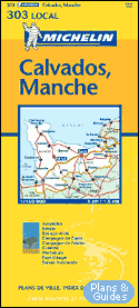 Calvados, Manche 1/150 000 - carte routire - Landkarte - road map  - - Karten Frankreich - carte di tutta la Francia  - mapa sobre Francia - map of France  - Carte routire 