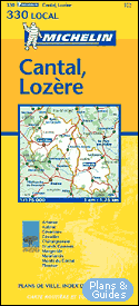 Cantal, Lozre 1/150 000 - carte routire - Landkarte - road map  - - Karten Frankreich - carte di tutta la Francia  - mapa sobre Francia - map of France  - Carte routire 