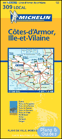 Ctes - d'Amor, Ille et Vilaine 1/150 000 - carte routire - Landkarte - road map  - - Karten Frankreich - carte di tutta la Francia  - mapa sobre Francia - map of France  - Carte routire 