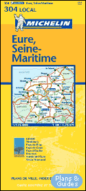 Eure, Seine-Maritime 1/175 000 - carte routire - Landkarte - road map  - - Karten Frankreich - carte di tutta la Francia  - mapa sobre Francia - map of France  - Carte routire 