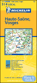 Haute-Sane, Vosges 1/150 000 - carte routire - Landkarte - road map  - - Karten Frankreich - carte di tutta la Francia  - mapa sobre Francia - map of France  - Carte routire 