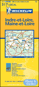 Indre et Loire, Maine et Loire 1/150 000 - carte routire - Landkarte - road map  - - Karten Frankreich - carte di tutta la Francia  - mapa sobre Francia - map of France  - Carte routire 