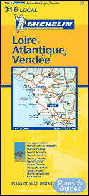 Loire-Atlantique, Vende 1/175 000 - carte routire - Landkarte - road map  - - Karten Frankreich - carte di tutta la Francia  - mapa sobre Francia - map of France  - Carte routire 