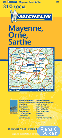 Mayenne, Orne, Sarthe 1/175 000 - carte routire - Landkarte - road map  - - Karten Frankreich - carte di tutta la Francia  - mapa sobre Francia - map of France  - Carte routire 