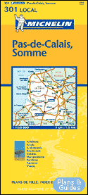 Pas de Calais, Somme 1/150 000 - carte routire - Landkarte - road map  - - Karten Frankreich - carte di tutta la Francia  - mapa sobre Francia - map of France  - Carte routire 