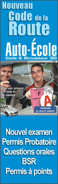 Code et Permis de conduire - Nouveau Code de la Route - Nouvel examen - Permis probatoire - Questions orales - BSR - Permis  points