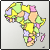 Afrique - Africa - Afrika - Carte routire - Road map - Departmental Map - Karten